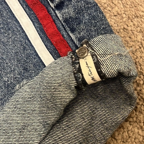 One Teaspoon High Waist Bandit Denim Shorts Size 31 - Picture 8 of 12